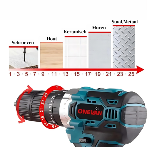 Boor-/ Schroefmachine - 1000W