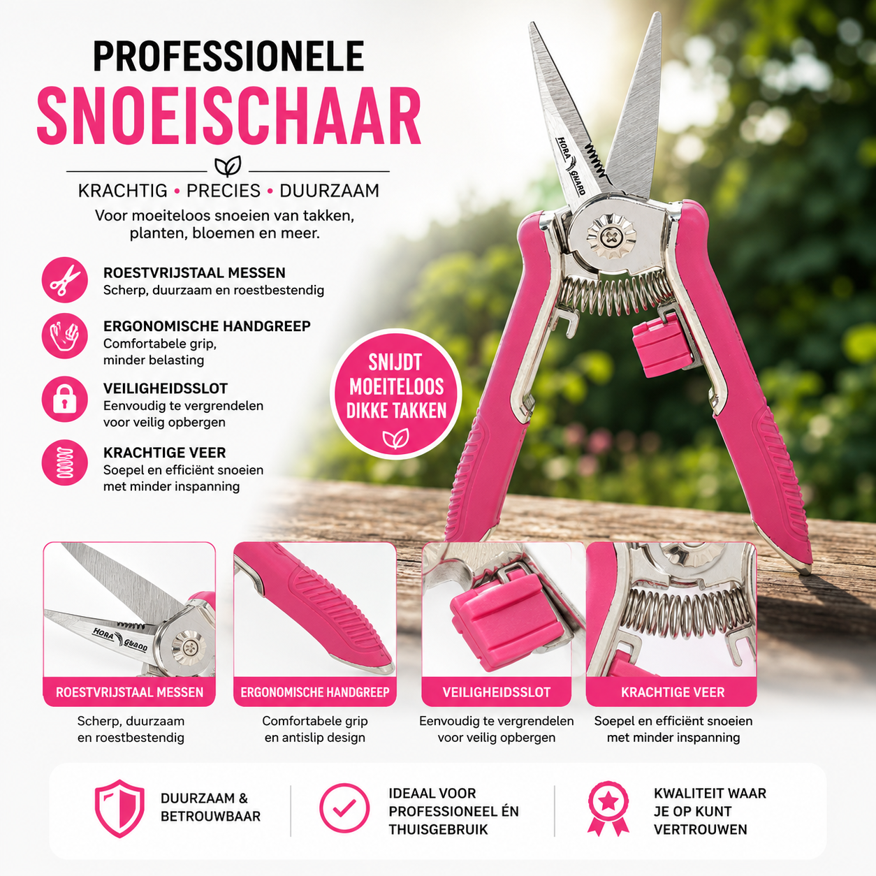 FLORA GUARD Microtip Snoeischaar 6,5 Inch
