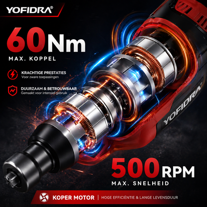 YOFIDRA ratelsleutel batterij indicator met LED laadstatus weergave